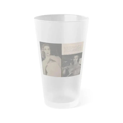 Anita Ekberg #339 - That Girl Anita Pocket Mag. '55 (Vintage Female Icon) Frosted Pint Glass 16oz 16oz Frosted - Go Mug Yourself