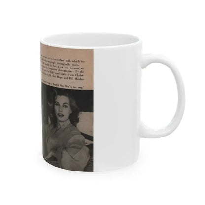 Anita Ekberg #339 - That Girl Anita Pocket Mag. '55 (Vintage Female Icon) White Coffee Mug - Go Mug Yourself