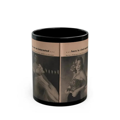 Anita Ekberg #340 - That Girl Anita Pocket Mag. '55 (Vintage Female Icon) Black Coffee Mug 11oz - Go Mug Yourself