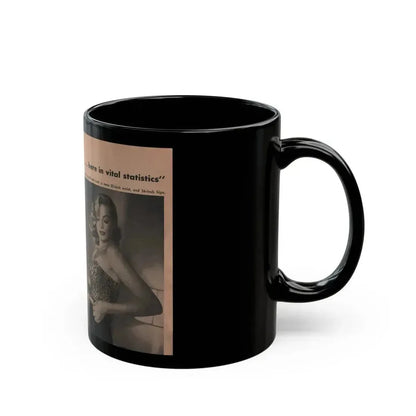 Anita Ekberg #340 - That Girl Anita Pocket Mag. '55 (Vintage Female Icon) Black Coffee Mug - Go Mug Yourself