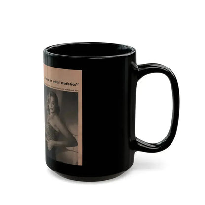 Anita Ekberg #340 - That Girl Anita Pocket Mag. '55 (Vintage Female Icon) Black Coffee Mug - Go Mug Yourself