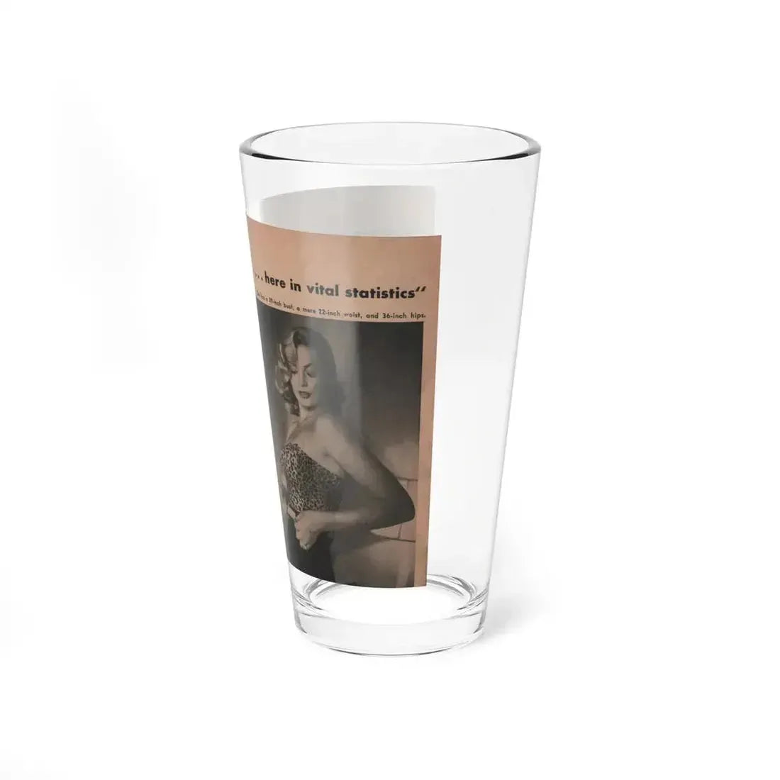 Anita Ekberg #340 - That Girl Anita Pocket Mag. '55 (Vintage Female Icon) Pint Glass 16oz - Go Mug Yourself