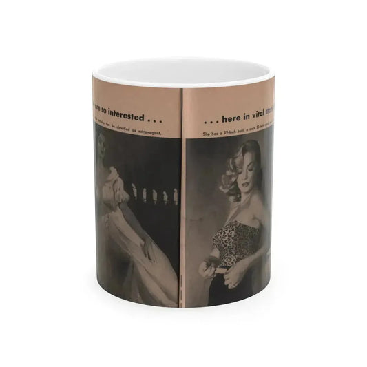 Anita Ekberg #340 - That Girl Anita Pocket Mag. '55 (Vintage Female Icon) White Coffee Mug 11oz - Go Mug Yourself