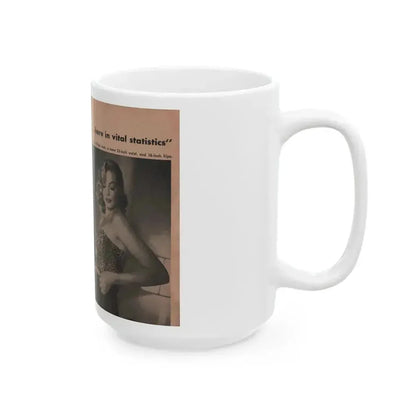 Anita Ekberg #340 - That Girl Anita Pocket Mag. '55 (Vintage Female Icon) White Coffee Mug - Go Mug Yourself