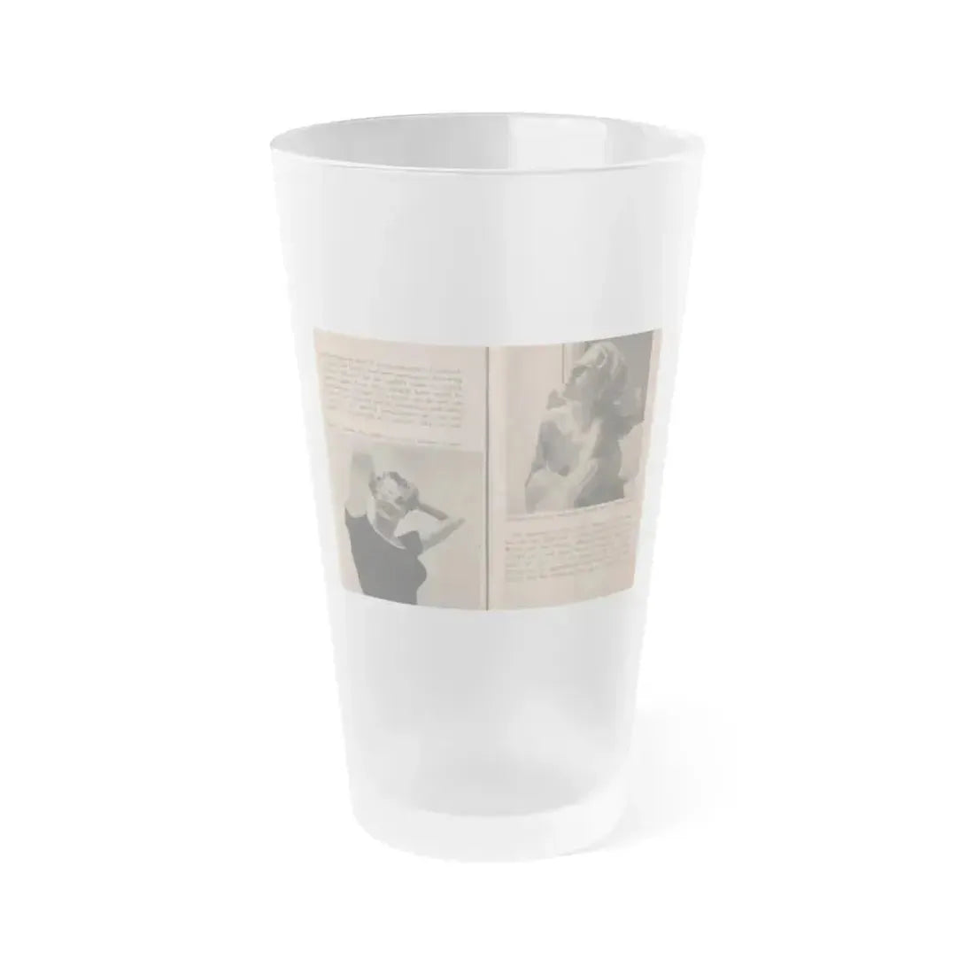 Anita Ekberg #341 - That Girl Anita Pocket Mag. '55 (Vintage Female Icon) Frosted Pint Glass 16oz 16oz Frosted - Go Mug Yourself