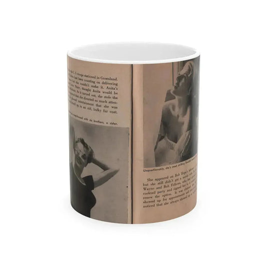 Anita Ekberg #341 - That Girl Anita Pocket Mag. '55 (Vintage Female Icon) White Coffee Mug 11oz - Go Mug Yourself