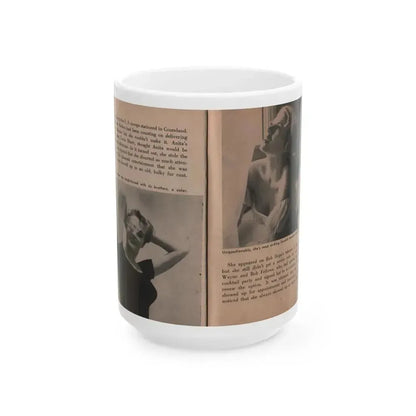 Anita Ekberg #341 - That Girl Anita Pocket Mag. '55 (Vintage Female Icon) White Coffee Mug 15oz - Go Mug Yourself
