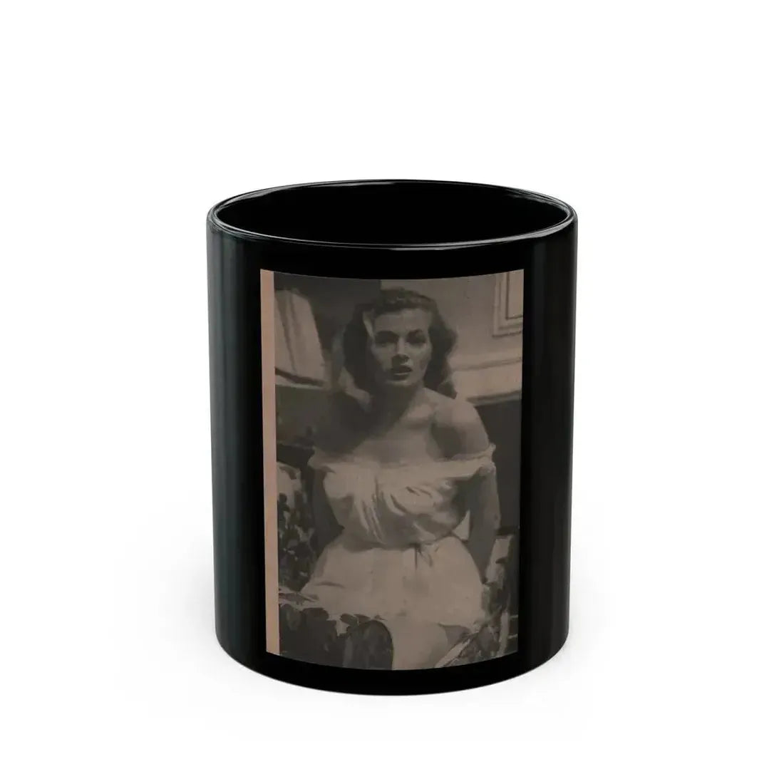 Anita Ekberg #342 - That Girl Anita Pocket Mag. '55 (Vintage Female Icon) Black Coffee Mug 11oz - Go Mug Yourself