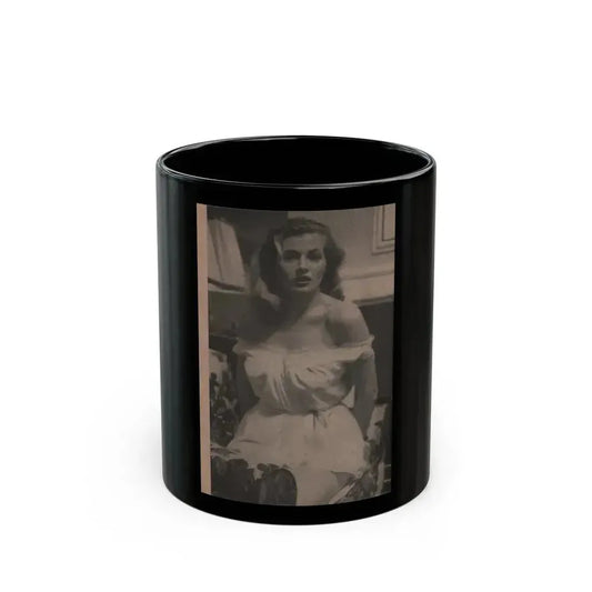 Anita Ekberg #342 - That Girl Anita Pocket Mag. '55 (Vintage Female Icon) Black Coffee Mug 11oz - Go Mug Yourself