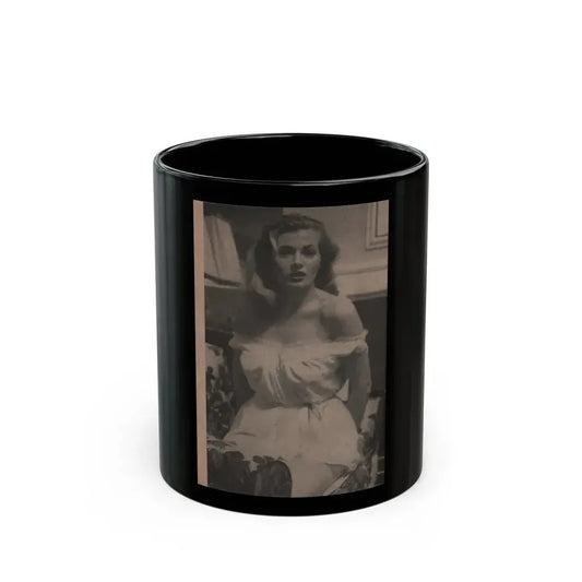 Anita Ekberg #342 - That Girl Anita Pocket Mag. '55 (Vintage Female Icon) Black Coffee Mug 11oz - Go Mug Yourself