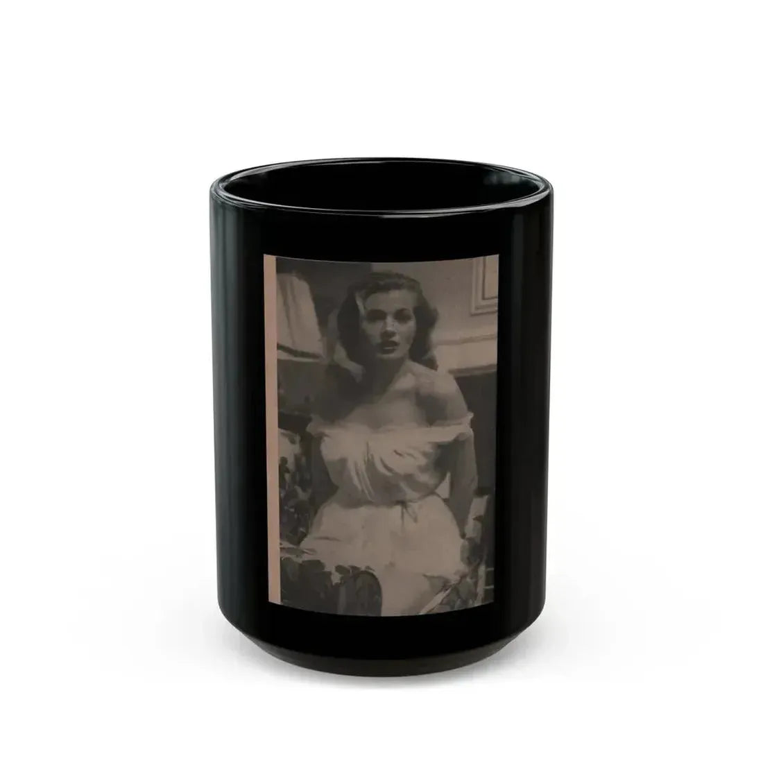 Anita Ekberg #342 - That Girl Anita Pocket Mag. '55 (Vintage Female Icon) Black Coffee Mug 15oz - Go Mug Yourself