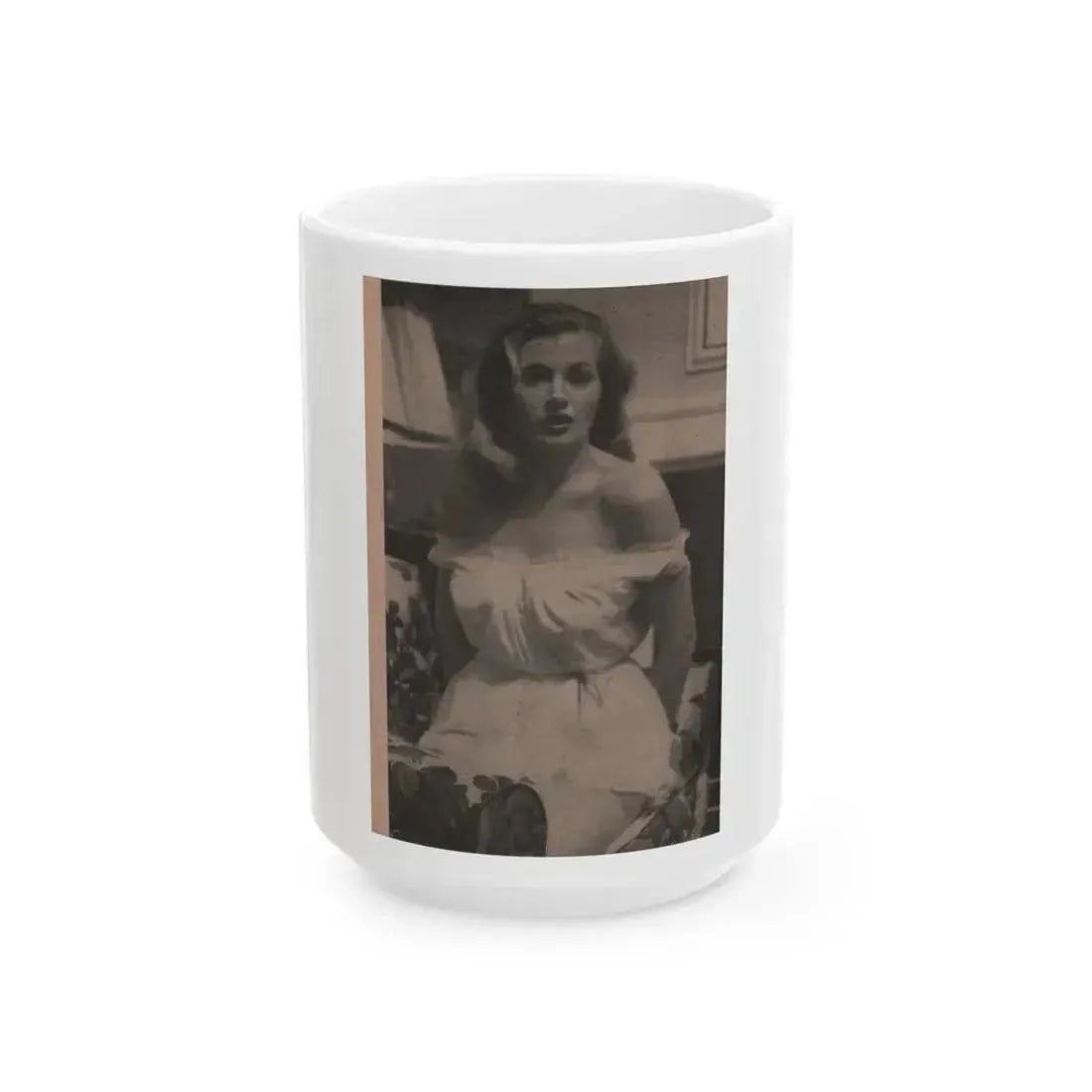 Anita Ekberg #342 - That Girl Anita Pocket Mag. '55 (Vintage Female Icon) White Coffee Mug 15oz - Go Mug Yourself
