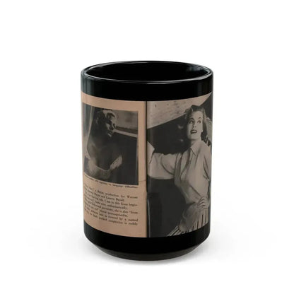 Anita Ekberg #343 - That Girl Anita Pocket Mag. '55 (Vintage Female Icon) Black Coffee Mug 15oz - Go Mug Yourself