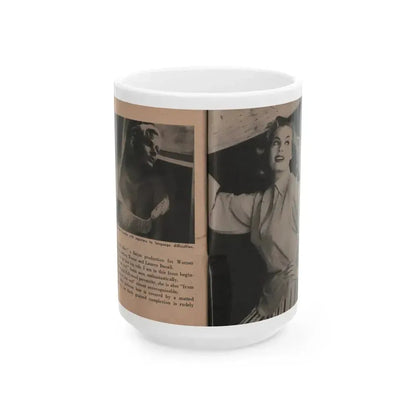Anita Ekberg #343 - That Girl Anita Pocket Mag. '55 (Vintage Female Icon) White Coffee Mug 15oz - Go Mug Yourself