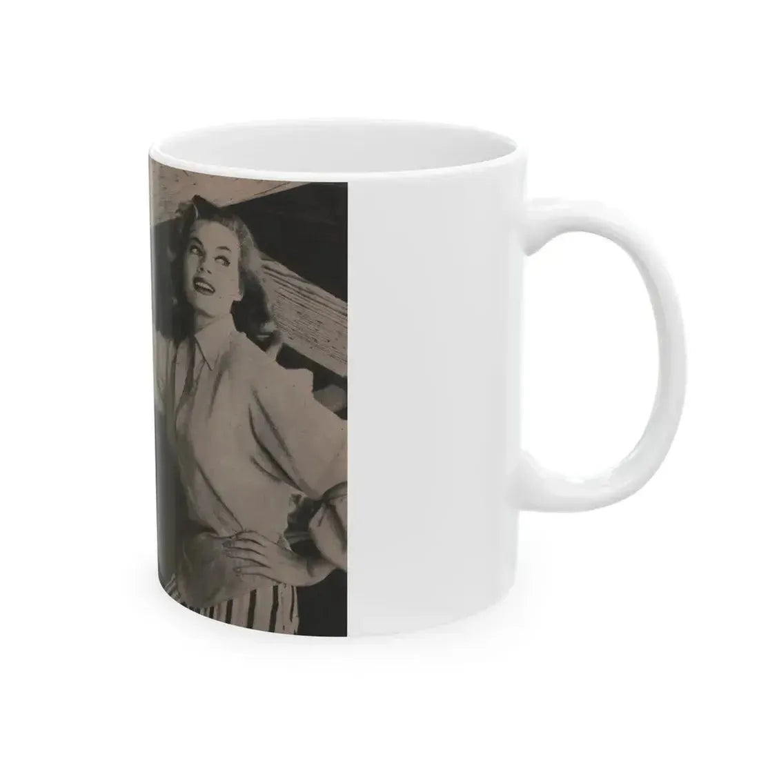 Anita Ekberg #343 - That Girl Anita Pocket Mag. '55 (Vintage Female Icon) White Coffee Mug - Go Mug Yourself