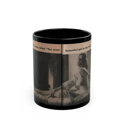 Anita Ekberg #344 - That Girl Anita Pocket Mag. '55 (Vintage Female Icon) Black Coffee Mug 11oz - Go Mug Yourself