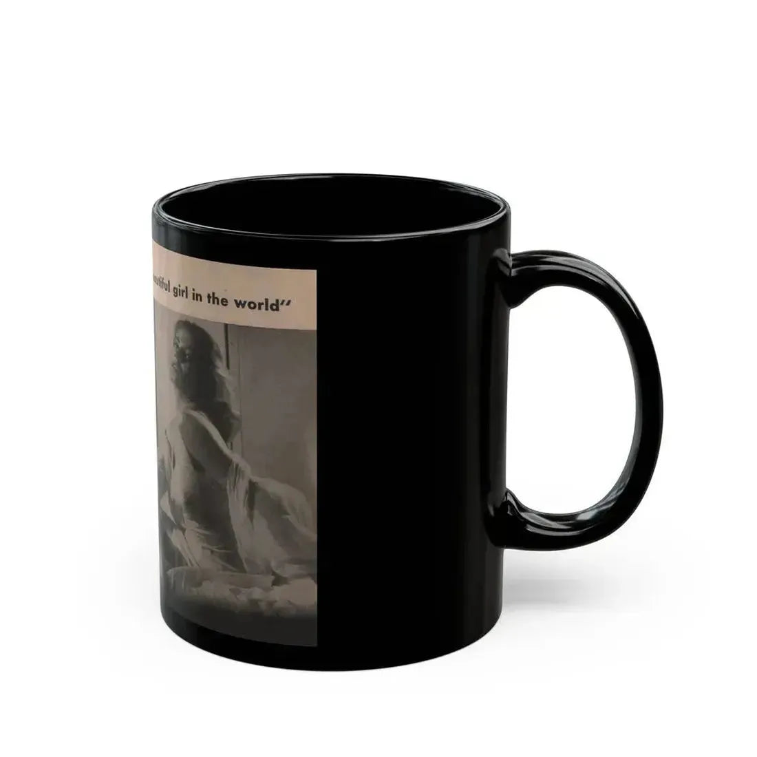 Anita Ekberg #344 - That Girl Anita Pocket Mag. '55 (Vintage Female Icon) Black Coffee Mug - Go Mug Yourself