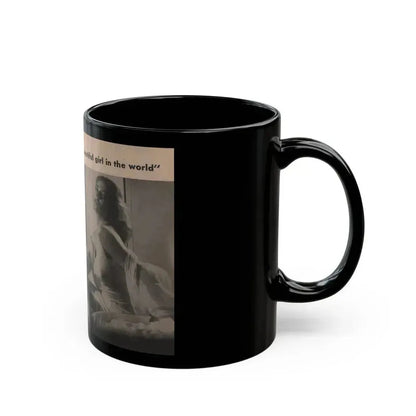 Anita Ekberg #344 - That Girl Anita Pocket Mag. '55 (Vintage Female Icon) Black Coffee Mug - Go Mug Yourself