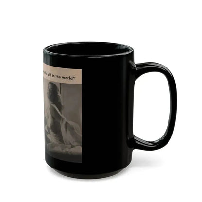 Anita Ekberg #344 - That Girl Anita Pocket Mag. '55 (Vintage Female Icon) Black Coffee Mug - Go Mug Yourself