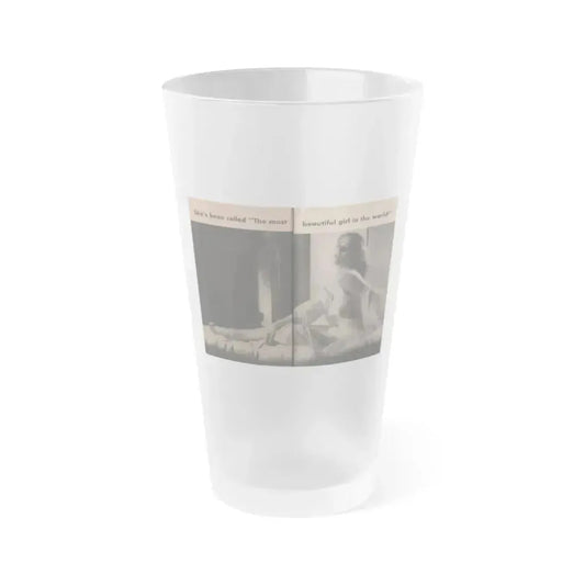 Anita Ekberg #344 - That Girl Anita Pocket Mag. '55 (Vintage Female Icon) Frosted Pint Glass 16oz 16oz Frosted - Go Mug Yourself