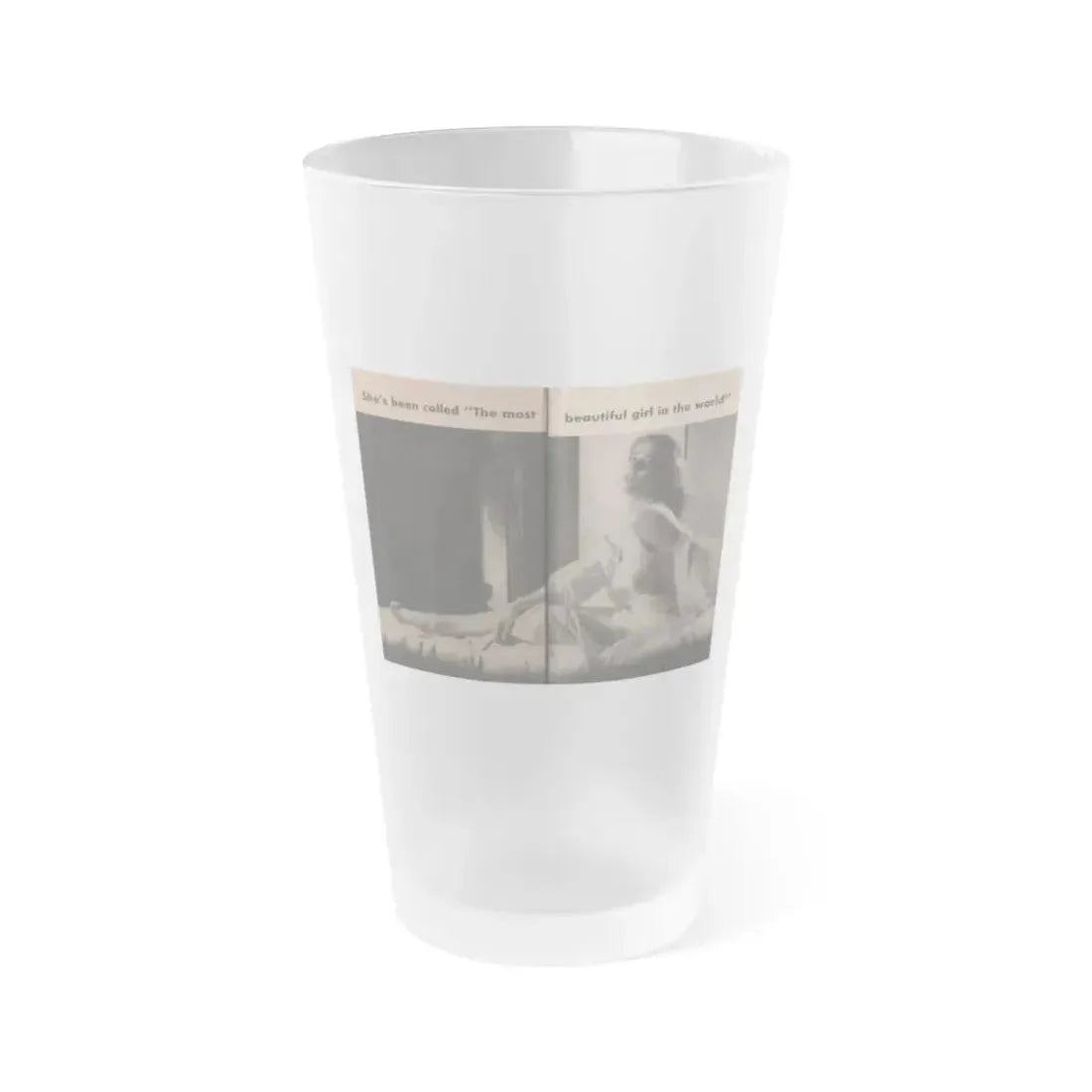 Anita Ekberg #344 - That Girl Anita Pocket Mag. '55 (Vintage Female Icon) Frosted Pint Glass 16oz 16oz Frosted - Go Mug Yourself