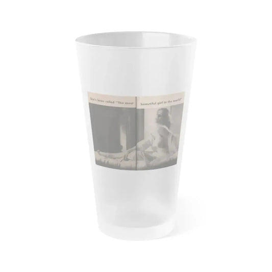 Anita Ekberg #344 - That Girl Anita Pocket Mag. '55 (Vintage Female Icon) Frosted Pint Glass 16oz 16oz Frosted - Go Mug Yourself