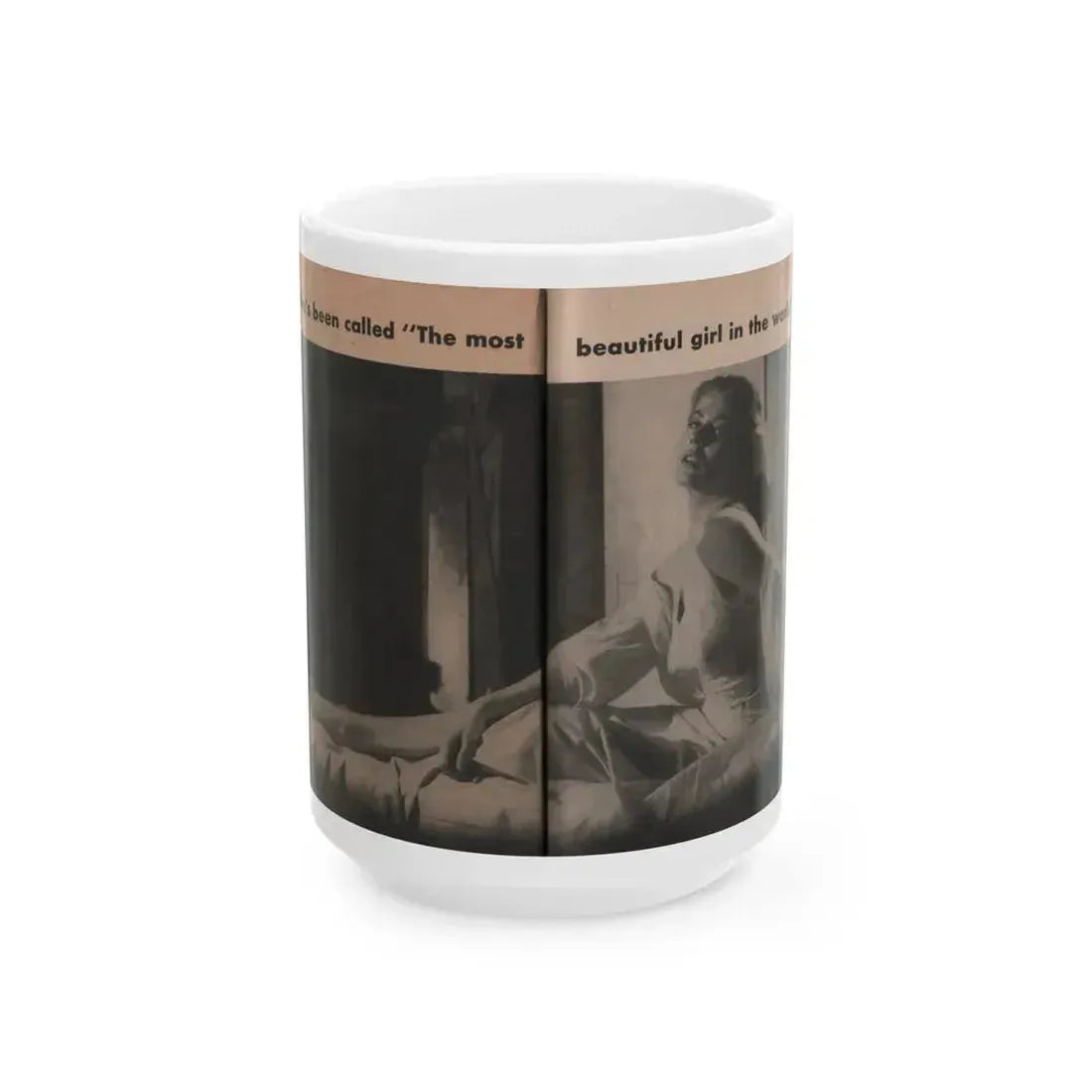 Anita Ekberg #344 - That Girl Anita Pocket Mag. '55 (Vintage Female Icon) White Coffee Mug 15oz - Go Mug Yourself