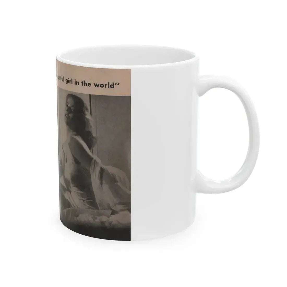 Anita Ekberg #344 - That Girl Anita Pocket Mag. '55 (Vintage Female Icon) White Coffee Mug - Go Mug Yourself