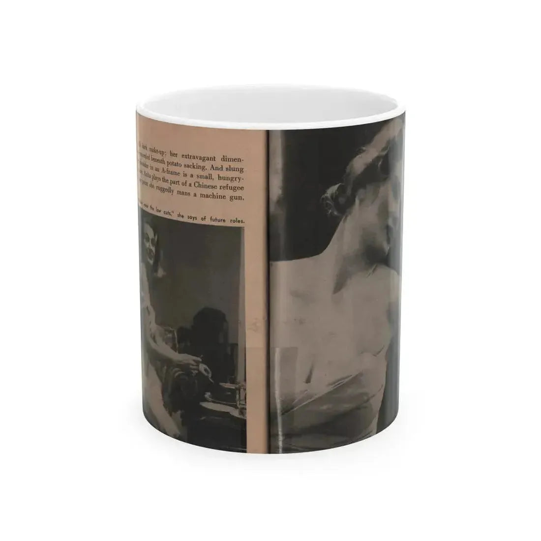 Anita Ekberg #345 - That Girl Anita Pocket Mag. '55 (Vintage Female Icon) White Coffee Mug 11oz - Go Mug Yourself