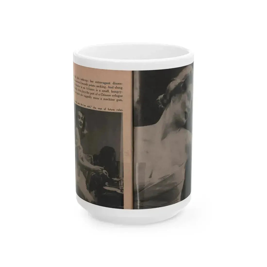 Anita Ekberg #345 - That Girl Anita Pocket Mag. '55 (Vintage Female Icon) White Coffee Mug 15oz - Go Mug Yourself