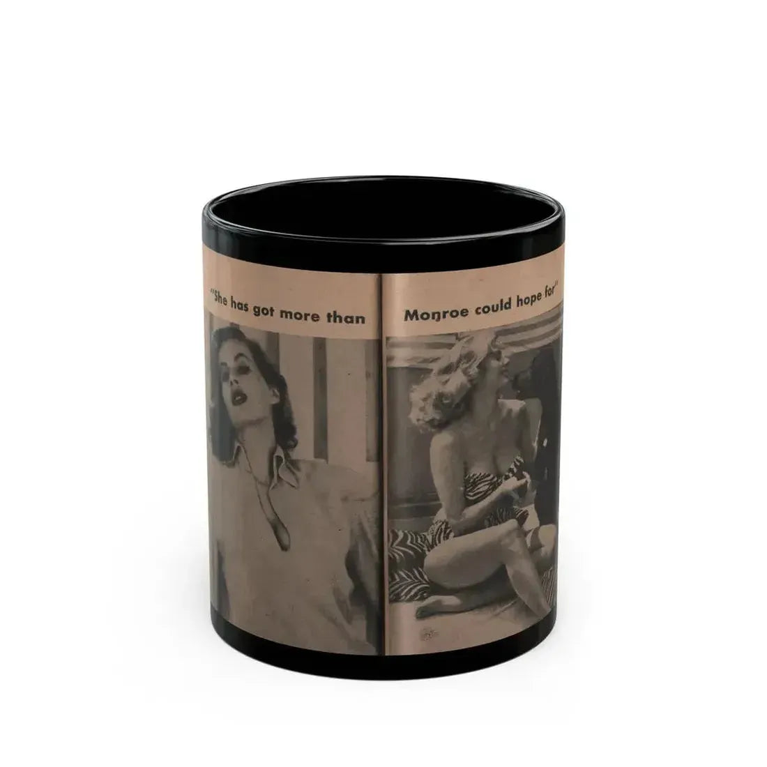 Anita Ekberg #346 - That Girl Anita Pocket Mag. '55 (Vintage Female Icon) Black Coffee Mug 11oz - Go Mug Yourself