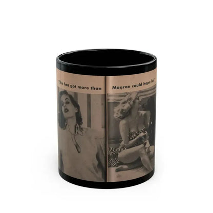 Anita Ekberg #346 - That Girl Anita Pocket Mag. '55 (Vintage Female Icon) Black Coffee Mug 11oz - Go Mug Yourself