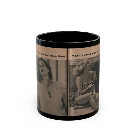 Anita Ekberg #346 - That Girl Anita Pocket Mag. '55 (Vintage Female Icon) Black Coffee Mug 11oz - Go Mug Yourself
