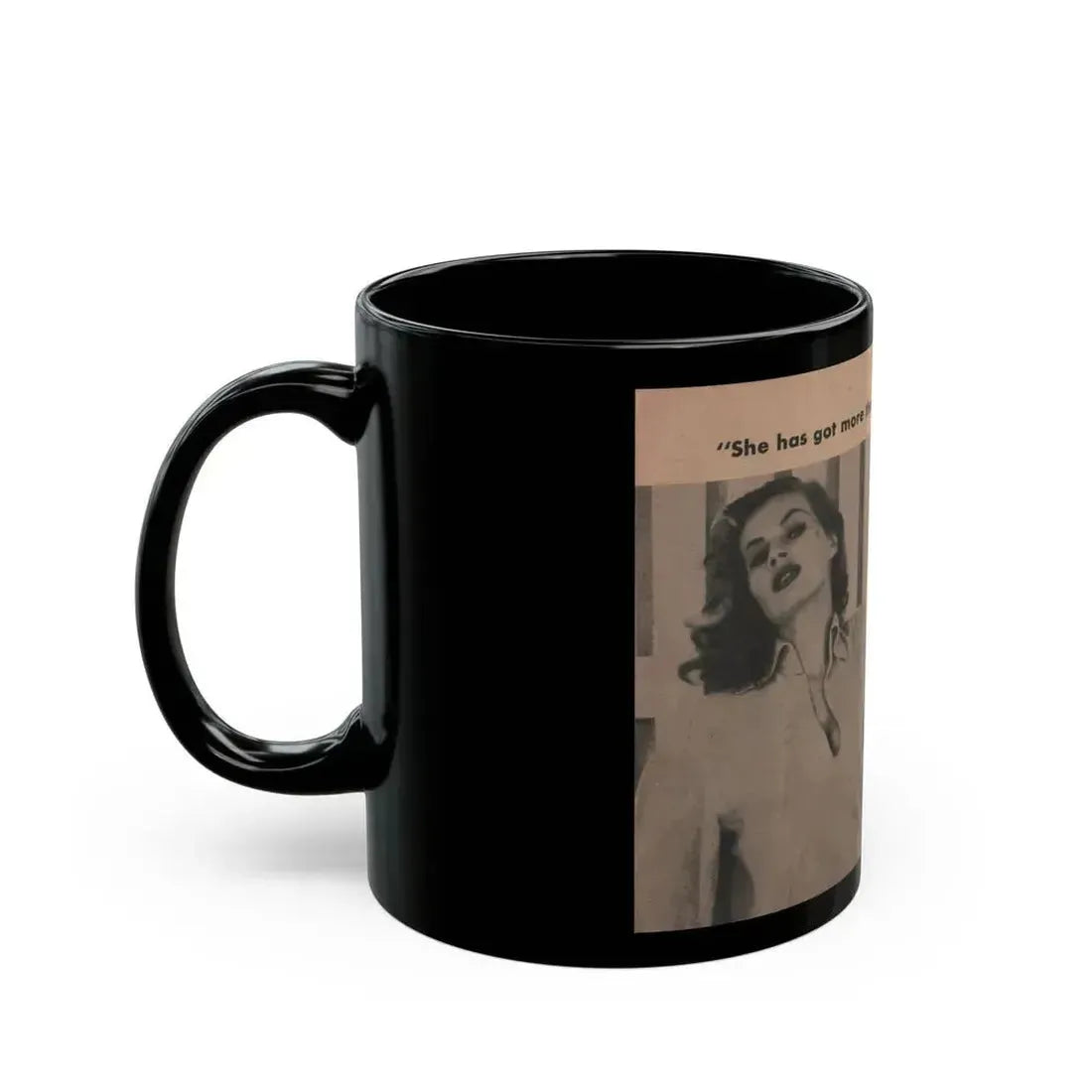 Anita Ekberg #346 - That Girl Anita Pocket Mag. '55 (Vintage Female Icon) Black Coffee Mug - Go Mug Yourself