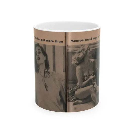 Anita Ekberg #346 - That Girl Anita Pocket Mag. '55 (Vintage Female Icon) White Coffee Mug 11oz - Go Mug Yourself