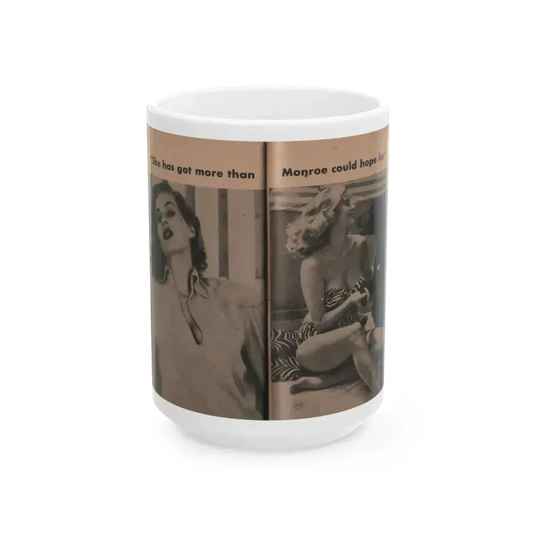 Anita Ekberg #346 - That Girl Anita Pocket Mag. '55 (Vintage Female Icon) White Coffee Mug 15oz - Go Mug Yourself
