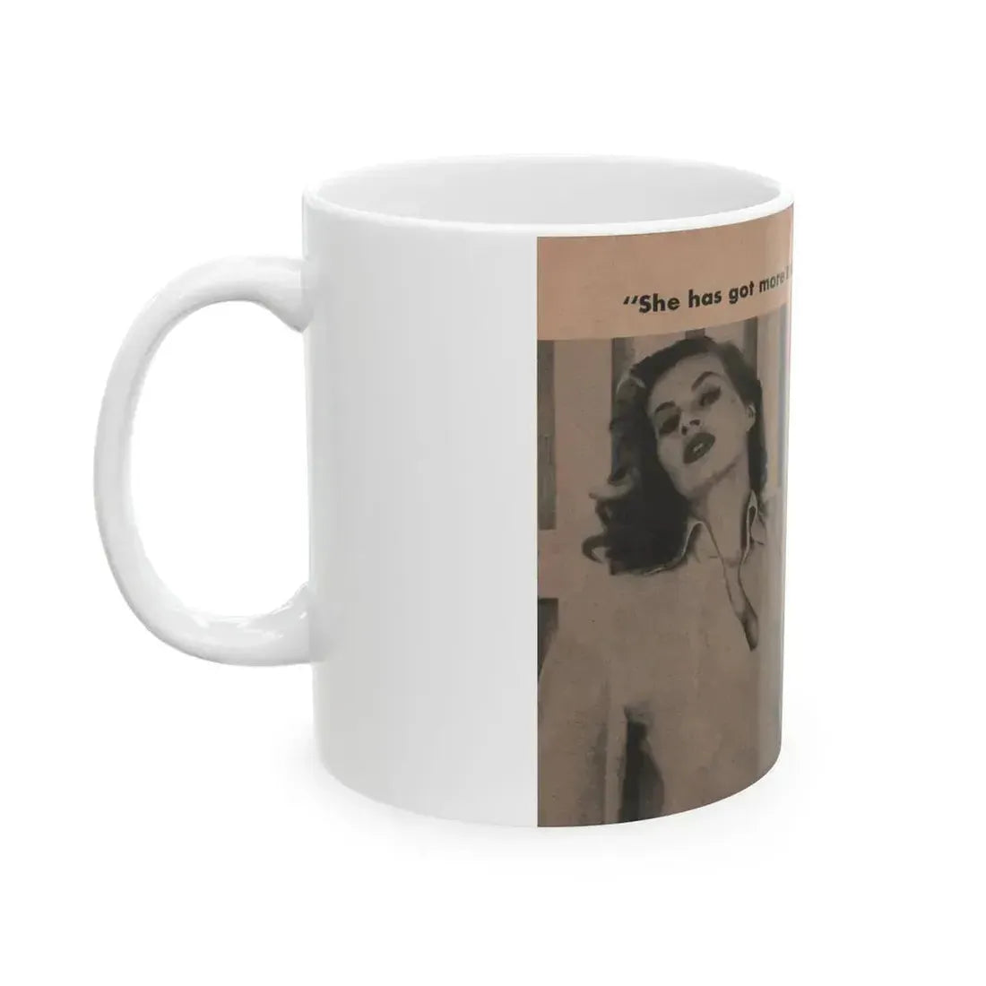 Anita Ekberg #346 - That Girl Anita Pocket Mag. '55 (Vintage Female Icon) White Coffee Mug - Go Mug Yourself