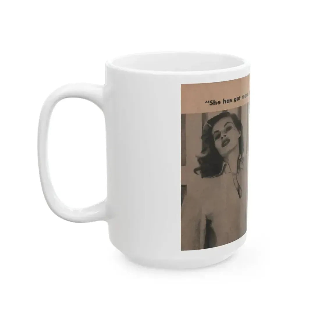 Anita Ekberg #346 - That Girl Anita Pocket Mag. '55 (Vintage Female Icon) White Coffee Mug - Go Mug Yourself