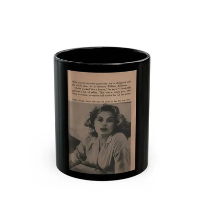 Anita Ekberg #347 - That Girl Anita Pocket Mag. '55 (Vintage Female Icon) Black Coffee Mug 11oz - Go Mug Yourself