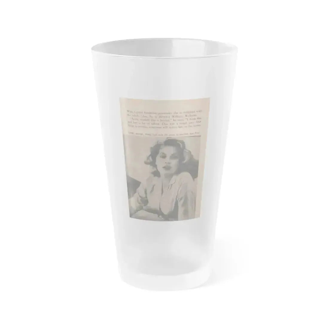 Anita Ekberg #347 - That Girl Anita Pocket Mag. '55 (Vintage Female Icon) Frosted Pint Glass 16oz 16oz Frosted - Go Mug Yourself