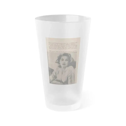 Anita Ekberg #347 - That Girl Anita Pocket Mag. '55 (Vintage Female Icon) Frosted Pint Glass 16oz 16oz Frosted - Go Mug Yourself
