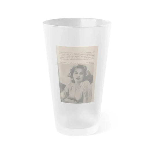Anita Ekberg #347 - That Girl Anita Pocket Mag. '55 (Vintage Female Icon) Frosted Pint Glass 16oz 16oz Frosted - Go Mug Yourself