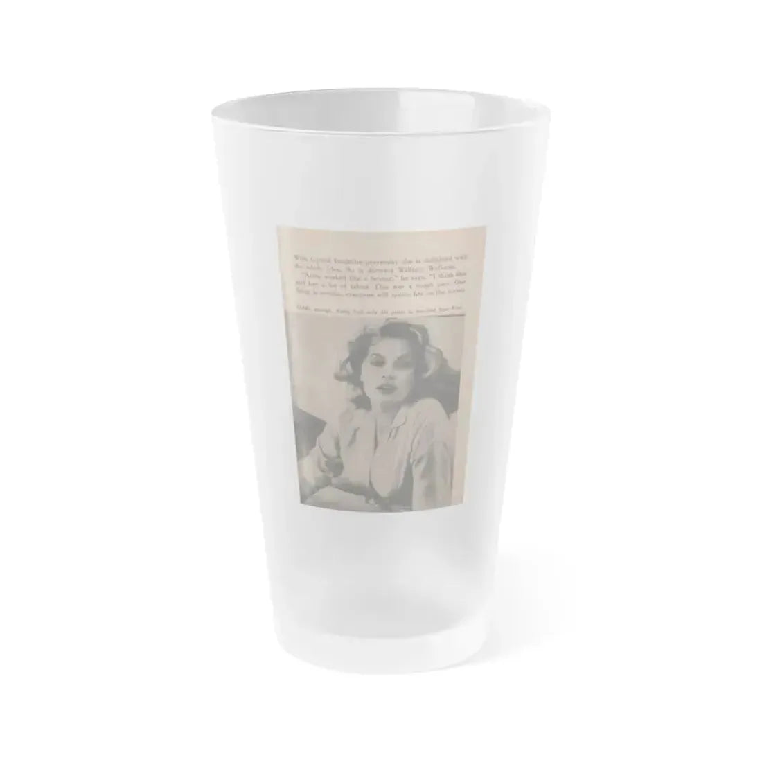 Anita Ekberg #347 - That Girl Anita Pocket Mag. '55 (Vintage Female Icon) Frosted Pint Glass 16oz 16oz Frosted - Go Mug Yourself
