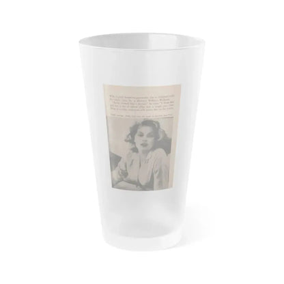 Anita Ekberg #347 - That Girl Anita Pocket Mag. '55 (Vintage Female Icon) Frosted Pint Glass 16oz 16oz Frosted - Go Mug Yourself
