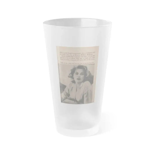 Anita Ekberg #347 - That Girl Anita Pocket Mag. '55 (Vintage Female Icon) Frosted Pint Glass 16oz 16oz Frosted - Go Mug Yourself