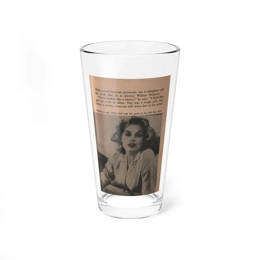 Anita Ekberg #347 - That Girl Anita Pocket Mag. '55 (Vintage Female Icon) Pint Glass 16oz 16oz - Go Mug Yourself