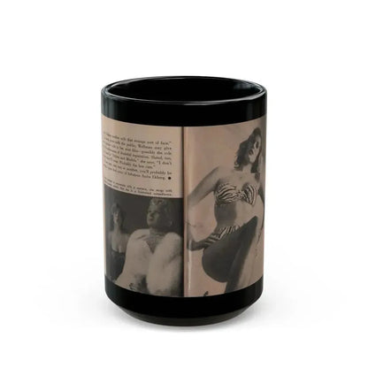 Anita Ekberg #348 - That Girl Anita Pocket Mag. '55 (Vintage Female Icon) Black Coffee Mug 15oz - Go Mug Yourself