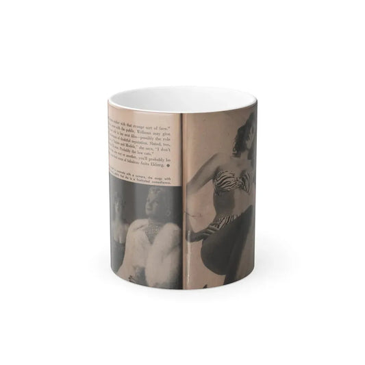 Anita Ekberg #348 - That Girl Anita Pocket Mag. '55 (Vintage Female Icon) Color Changing Coffee Mug 11oz - Go Mug Yourself