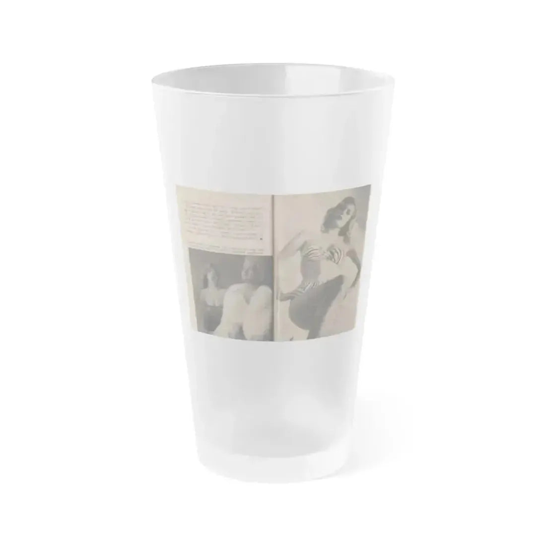 Anita Ekberg #348 - That Girl Anita Pocket Mag. '55 (Vintage Female Icon) Frosted Pint Glass 16oz 16oz Frosted - Go Mug Yourself