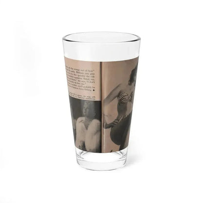 Anita Ekberg #348 - That Girl Anita Pocket Mag. '55 (Vintage Female Icon) Pint Glass 16oz 16oz - Go Mug Yourself